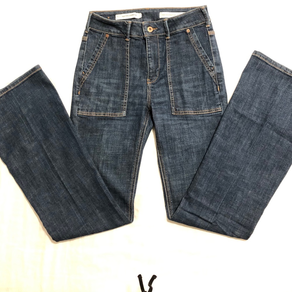 Pilcro Utility High-Rise Bootcut Jeans